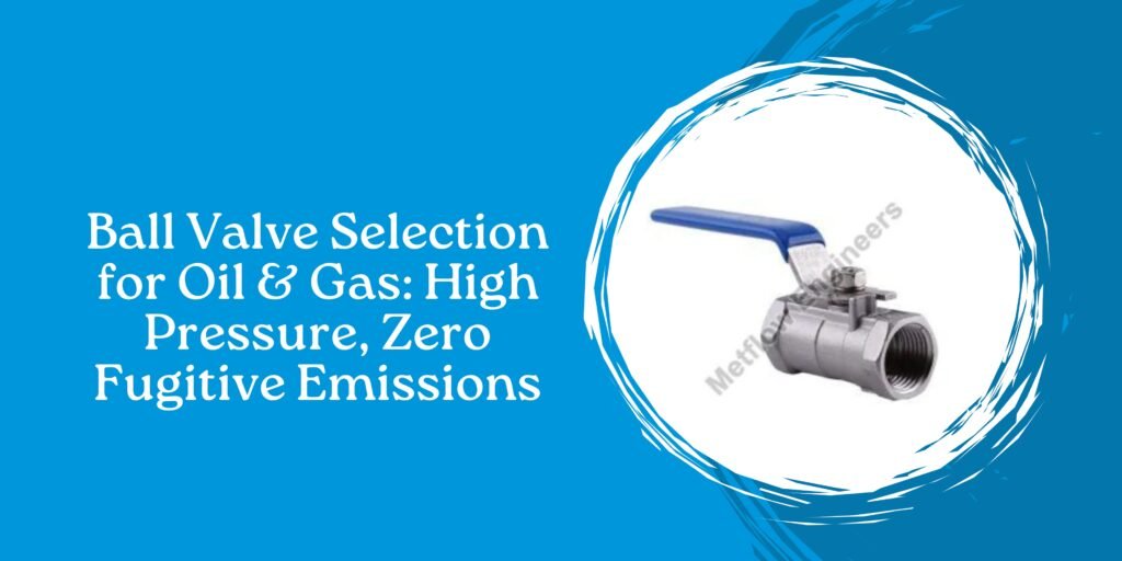 Ball Valve Selection for Oil & Gas: High Pressure, Zero Fugitive Emissions